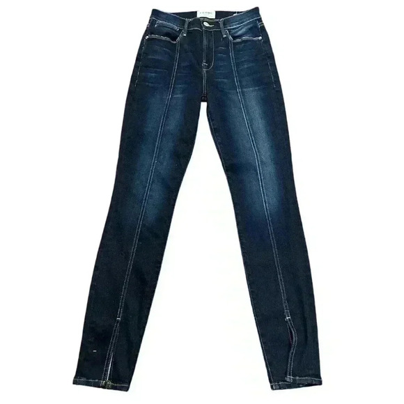 Frame‎ Denim le High Skinny Jeans Dark Wash Size 25 - Picture 1 of 6